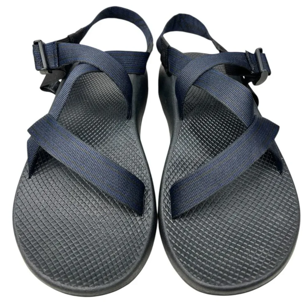 Chaco Men’s Z1 Classic Black Blue Strappy Hiking Trail Sandal Size US 13